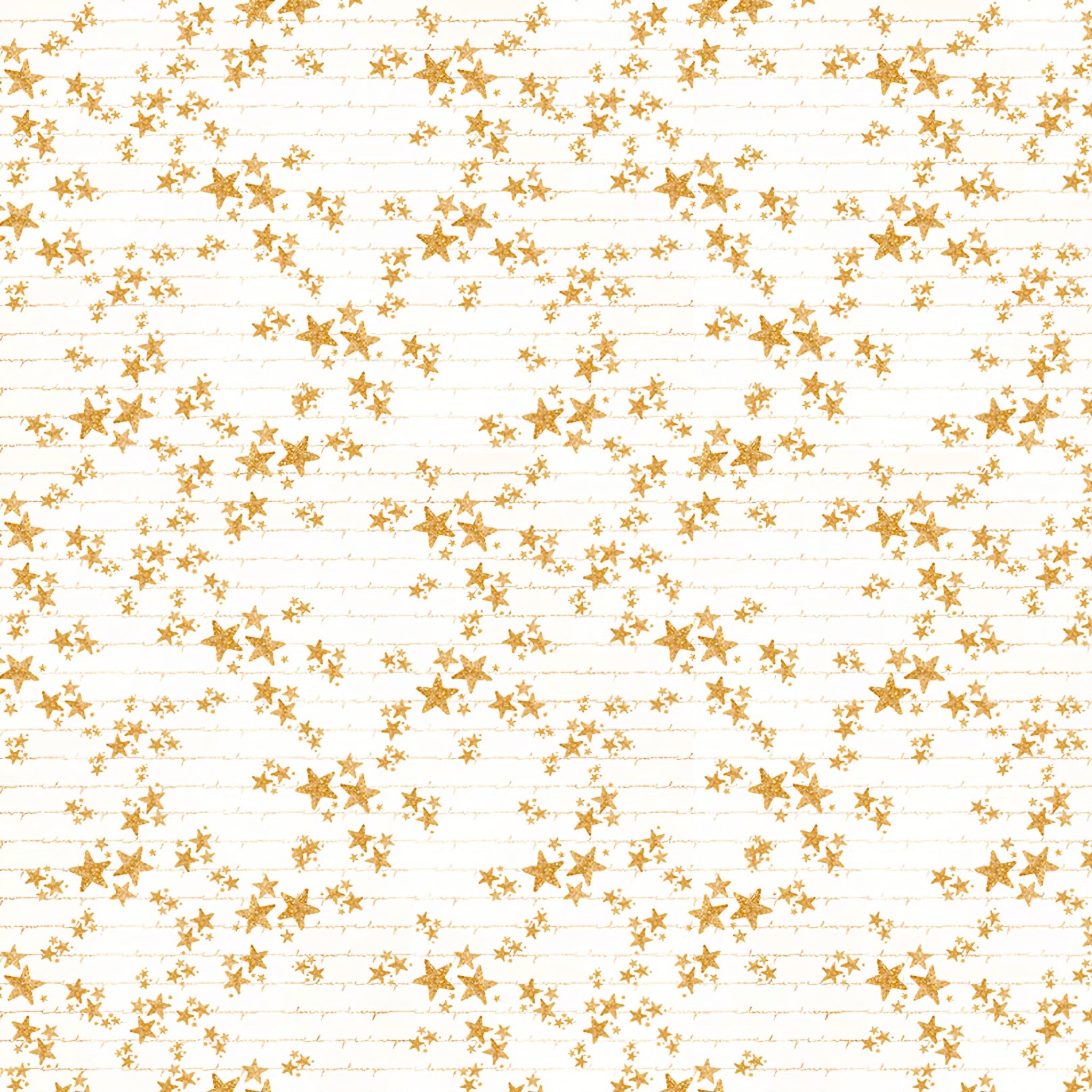 Gold stars cream background gold line detail fabric for girls quilts cushion covers scrunchies pouches and kids sewing projects