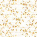 Gold stars cream background gold line detail fabric for girls quilts cushion covers scrunchies pouches and kids sewing projects