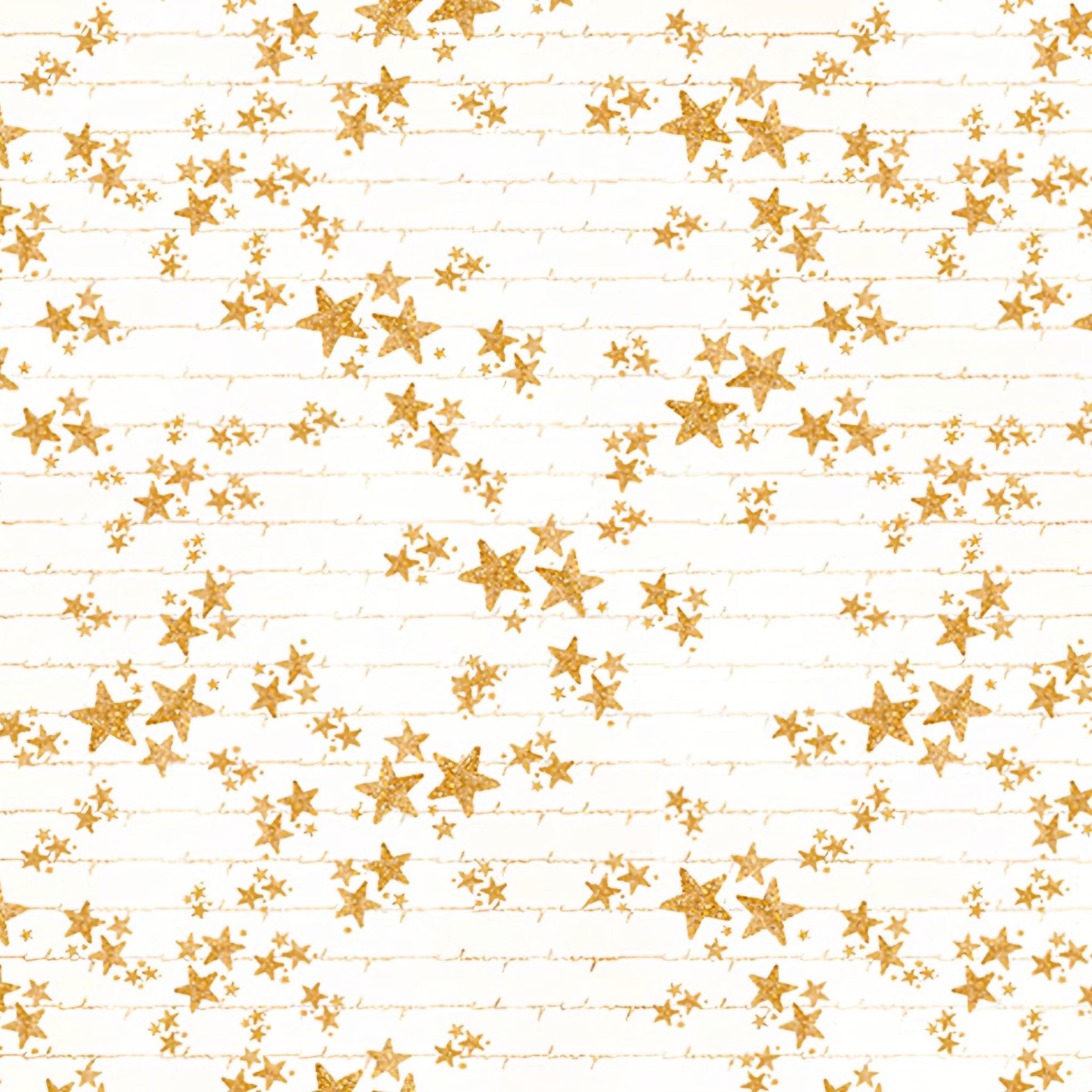 Gold stars cream background gold line detail fabric for girls quilts cushion covers scrunchies pouches and kids sewing projects