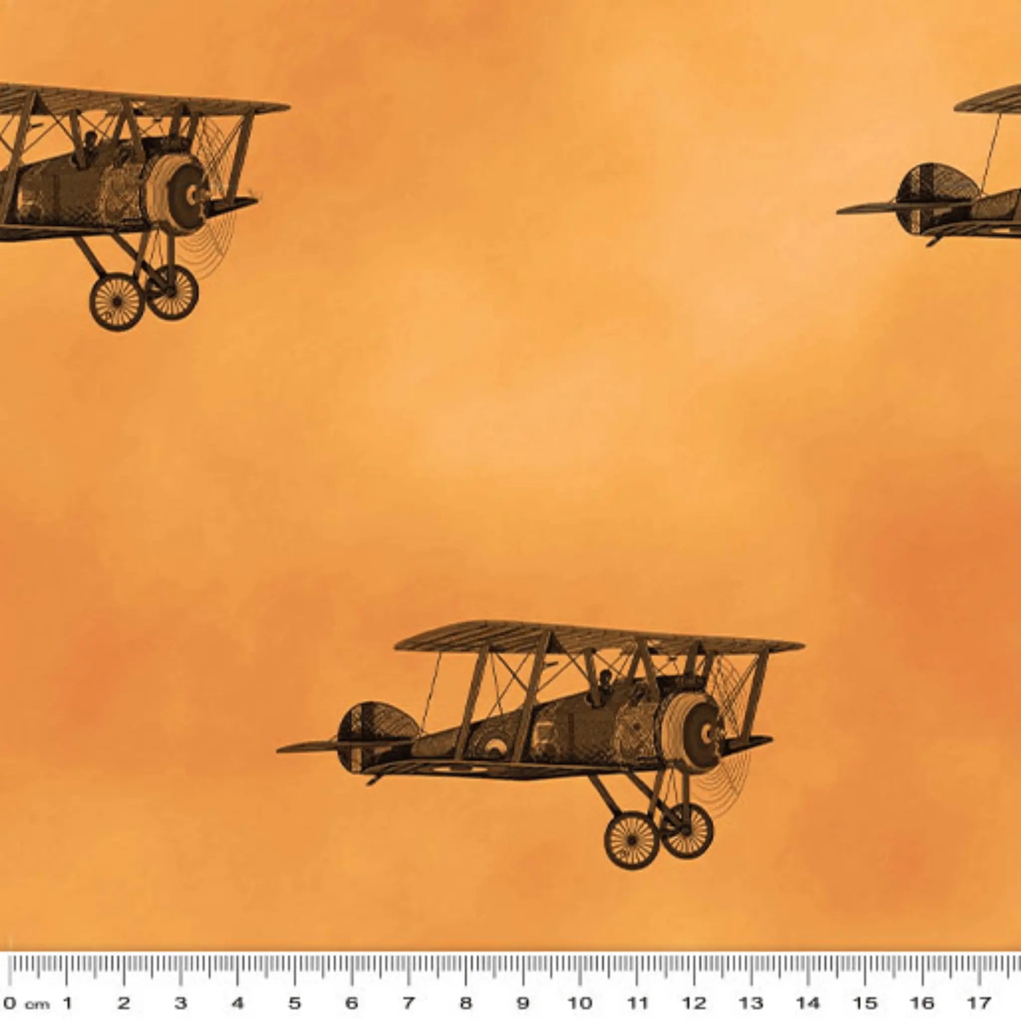 Remembering ANZAC Biplanes Formation - KK Fabrics - Three Wishes Patchwork Fabric