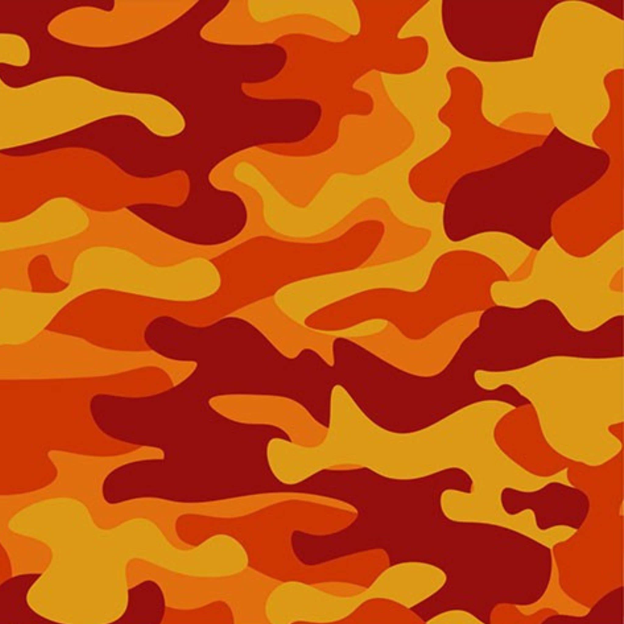 Orange camouflage red gold crimson fabric for ANZAC military boys quilts patchwork sewing projects