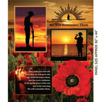 Remembering ANZAC Panel - KK Fabrics - Three Wishes Patchwork Fabric