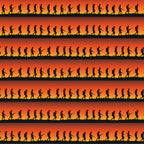 ANZAC soldier silhouette stripe marching orange red sunset fabric for military quilts remembrance banners boys patchwork sewing projects