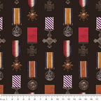 Remembering ANZAC Wartime Medals - KK Fabrics - Three Wishes Patchwork Fabric