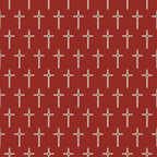 Long Tan Cross red background fabric for Vietnam commemorative quilts remembrance banners military patchwork sewing projects