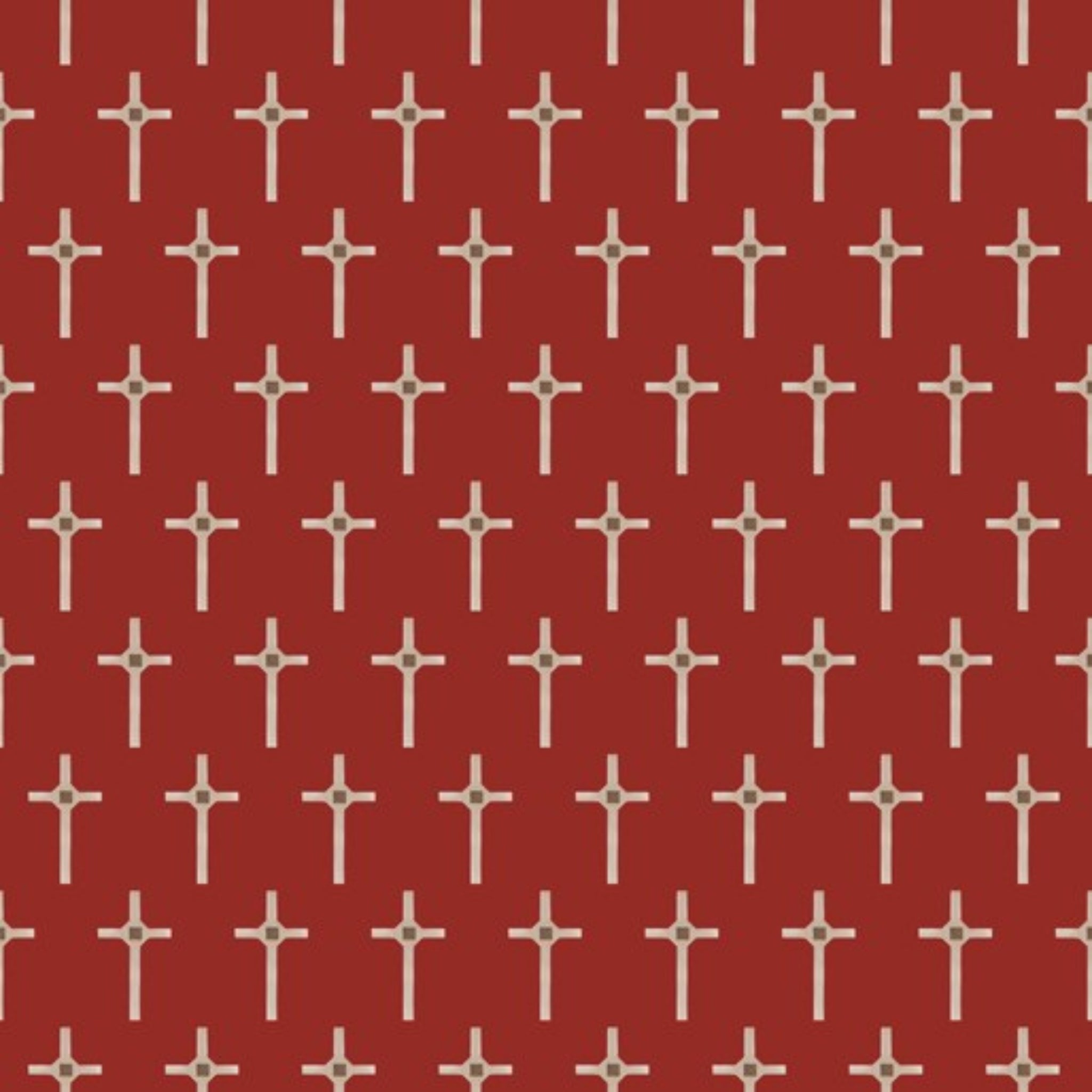 Long Tan Cross red background fabric for Vietnam commemorative quilts remembrance banners military patchwork sewing projects