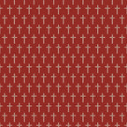 Long Tan Cross red background fabric for Vietnam commemorative quilts remembrance banners military patchwork sewing projects
