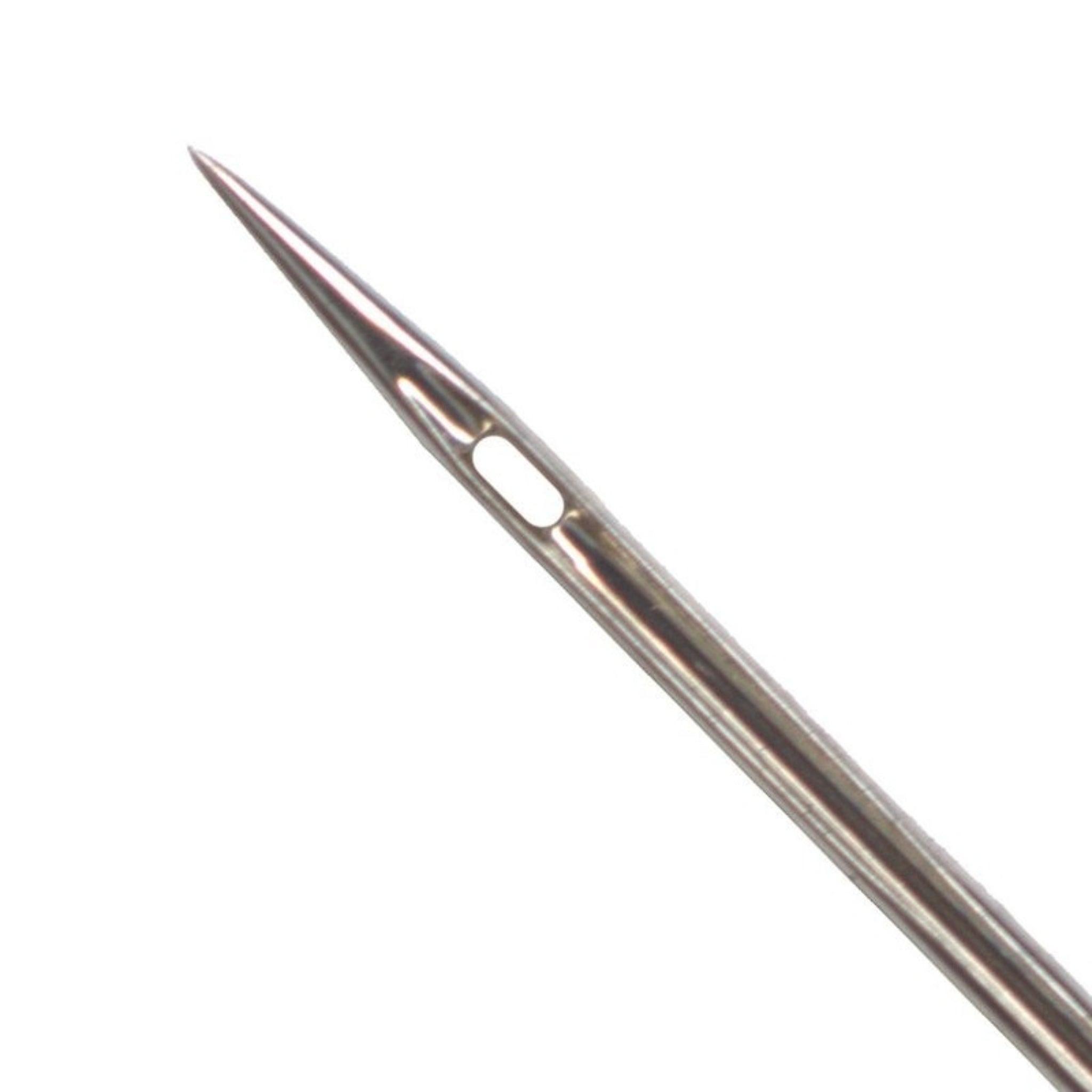 Schmetz Microtex Sharp sewing machine needle 80/12 purple orange band for piecing quilting and topstitching