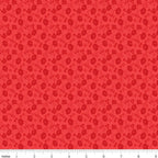 Tone-on-tone red tonal floral blender poppies clover scattered flowers quilting cotton backgrounds sashing borders patchwork projects