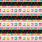 Sewing machines thread spools scissors buttons horizontal stripe novelty border quilting cotton pink bands sewist gifts quilts tote bags