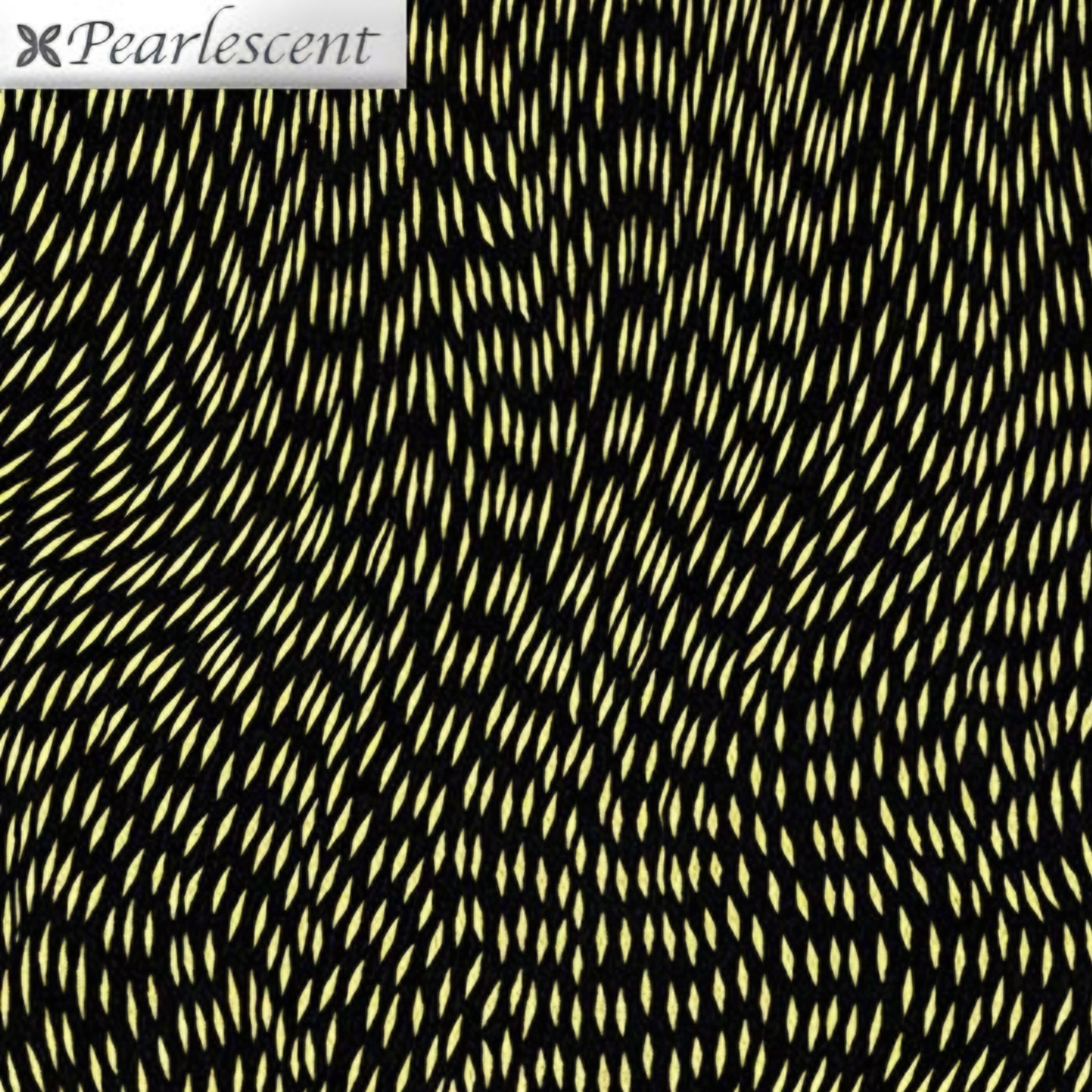 Pearlescent gold swirling dash pattern black blender fabric for cushion covers pouches makeup bags scrunchies and jacket linings