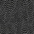 Pearlescent silver swirling dash pattern black blender fabric for cushion covers pouches makeup bags scrunchies and jacket linings