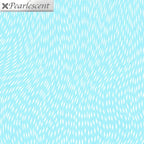 Pearlescent silver swirling dash pattern turquoise blender fabric for cushion covers pouches makeup bags scrunchies and jacket linings