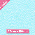 Pearlescent silver swirling dash pattern turquoise blender fabric for cushion covers pouches makeup bags scrunchies and jacket linings