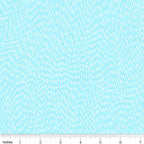 Pearlescent silver swirling dash pattern turquoise blender fabric for cushion covers pouches makeup bags scrunchies and jacket linings