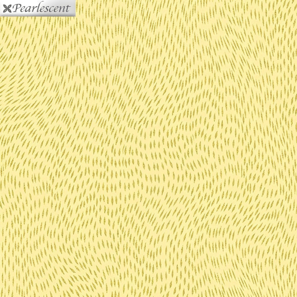 Pearlescent gold swirling dash pattern butter yellow blender fabric for cushion covers pouches makeup bags scrunchies and jacket linings