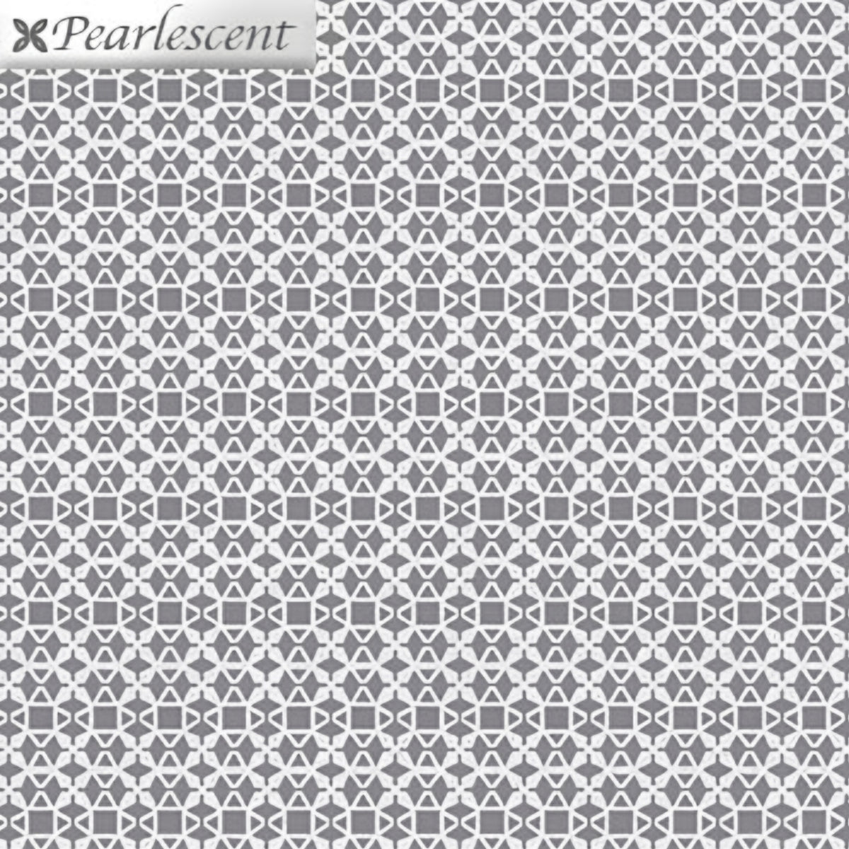 Pearlescent white geometric lattice stars squares triangles gray blender fabric for cushion covers pouches makeup bags and jacket linings