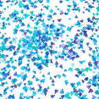 Confetti leaf sprig scatter turquoise blue green lilac white blender fabric for quilt backgrounds sashing patchwork projects