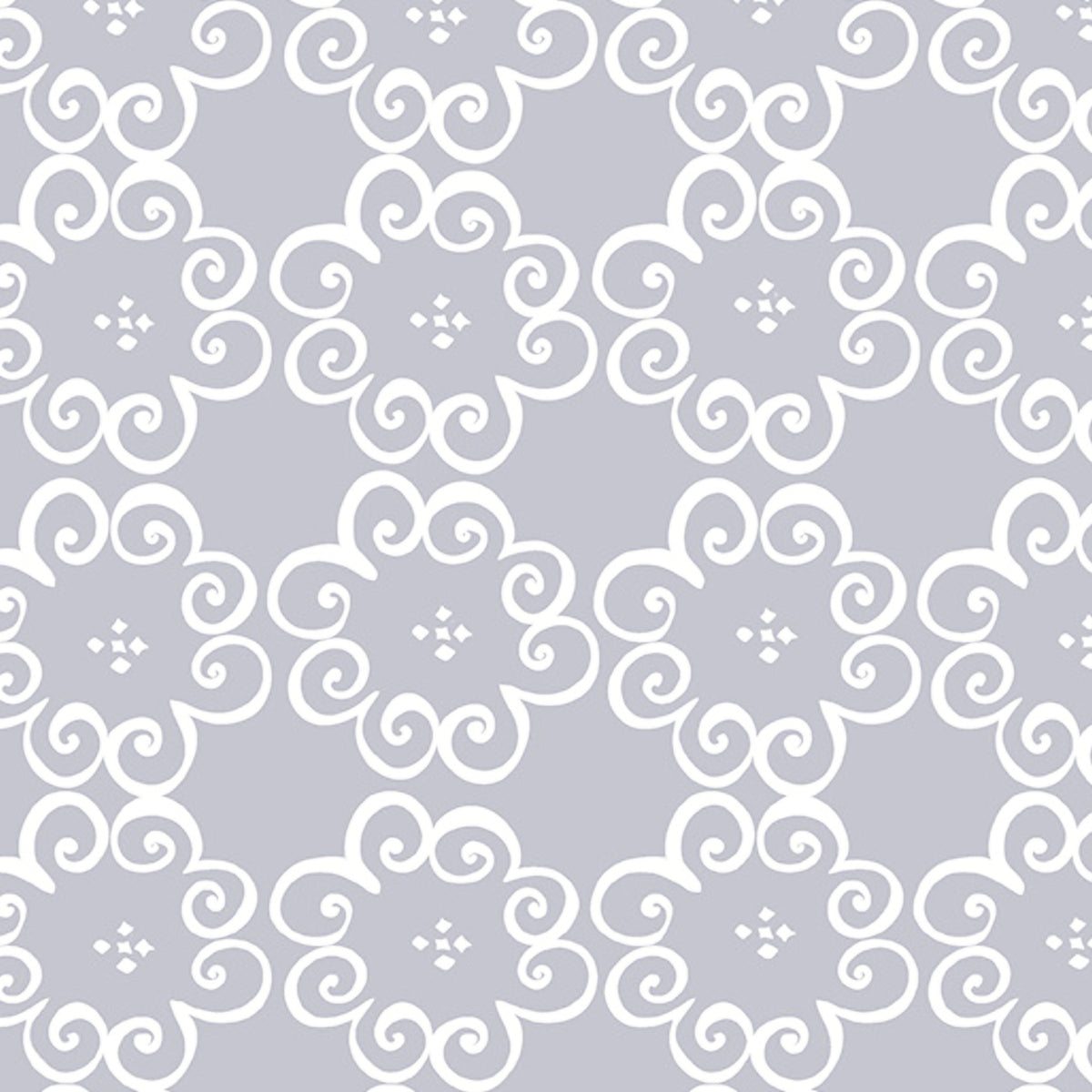 White scroll swirl grey neutral blender quilting fabric for quilt backgrounds sashing borders binding cushions table runners patchwork projects