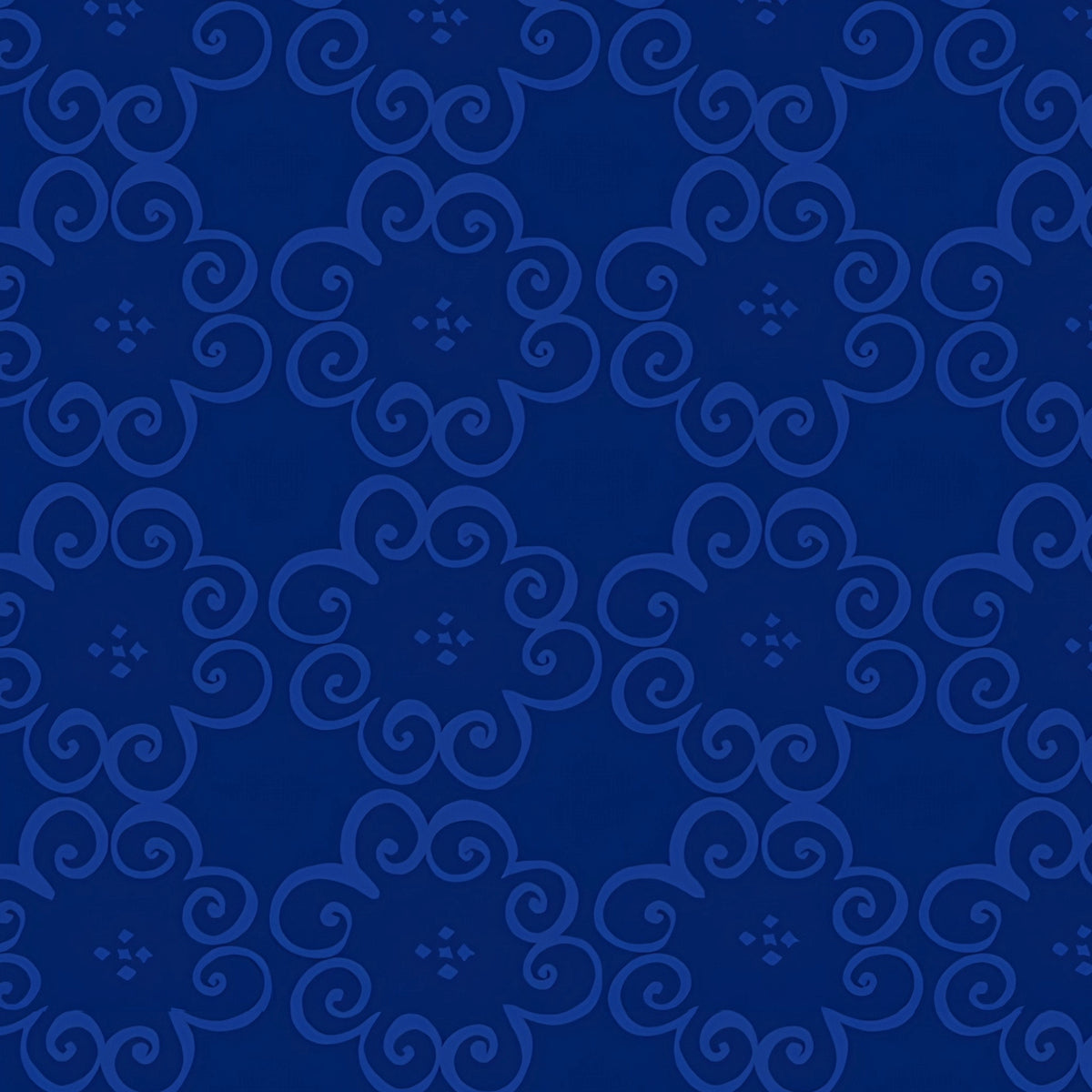 Tonal navy scroll swirl blender quilting fabric for quilt backgrounds sashing borders binding cushions table runners patchwork projects