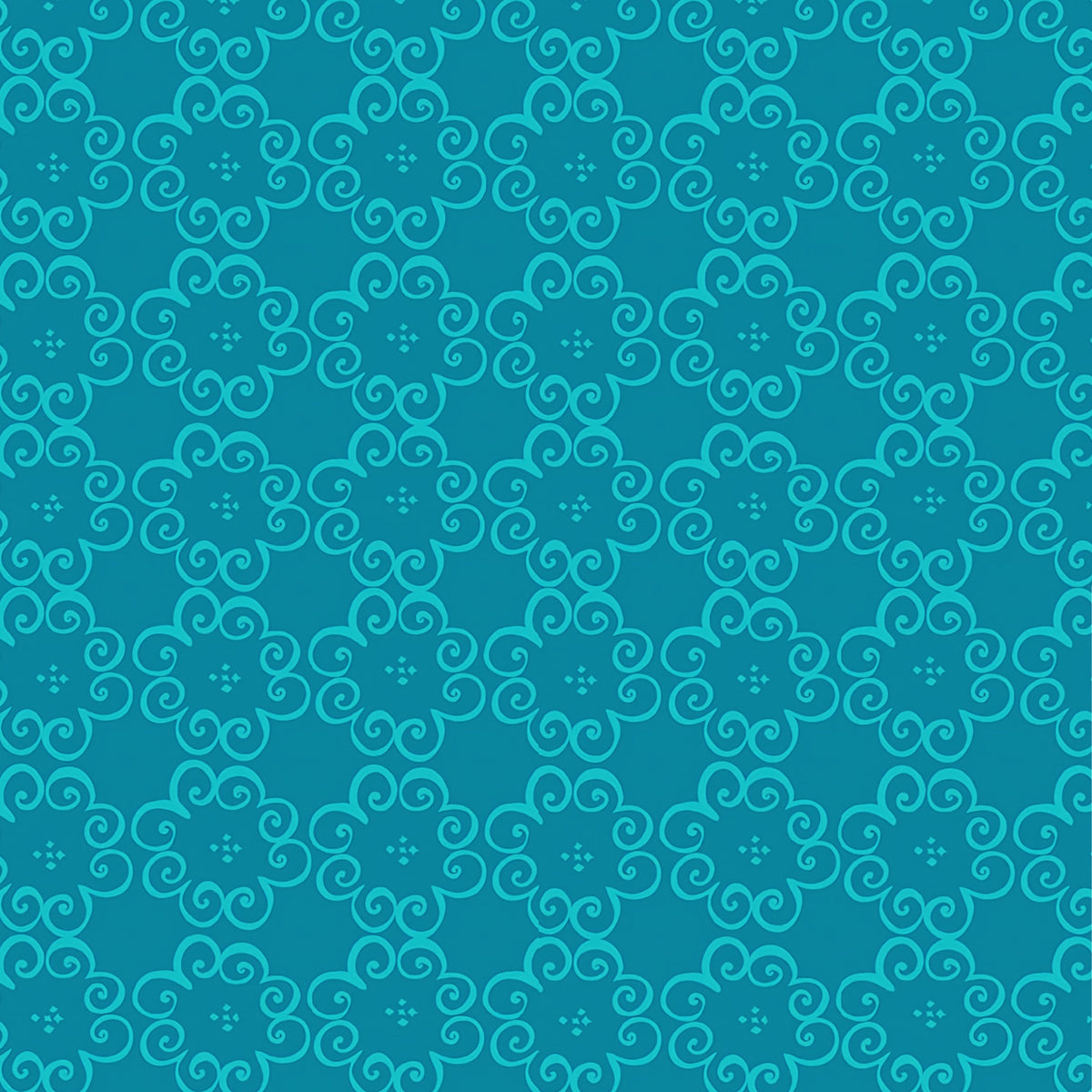 Tonal teal scroll swirl blender quilting fabric for quilt backgrounds sashing borders binding cushions table runners patchwork projects
