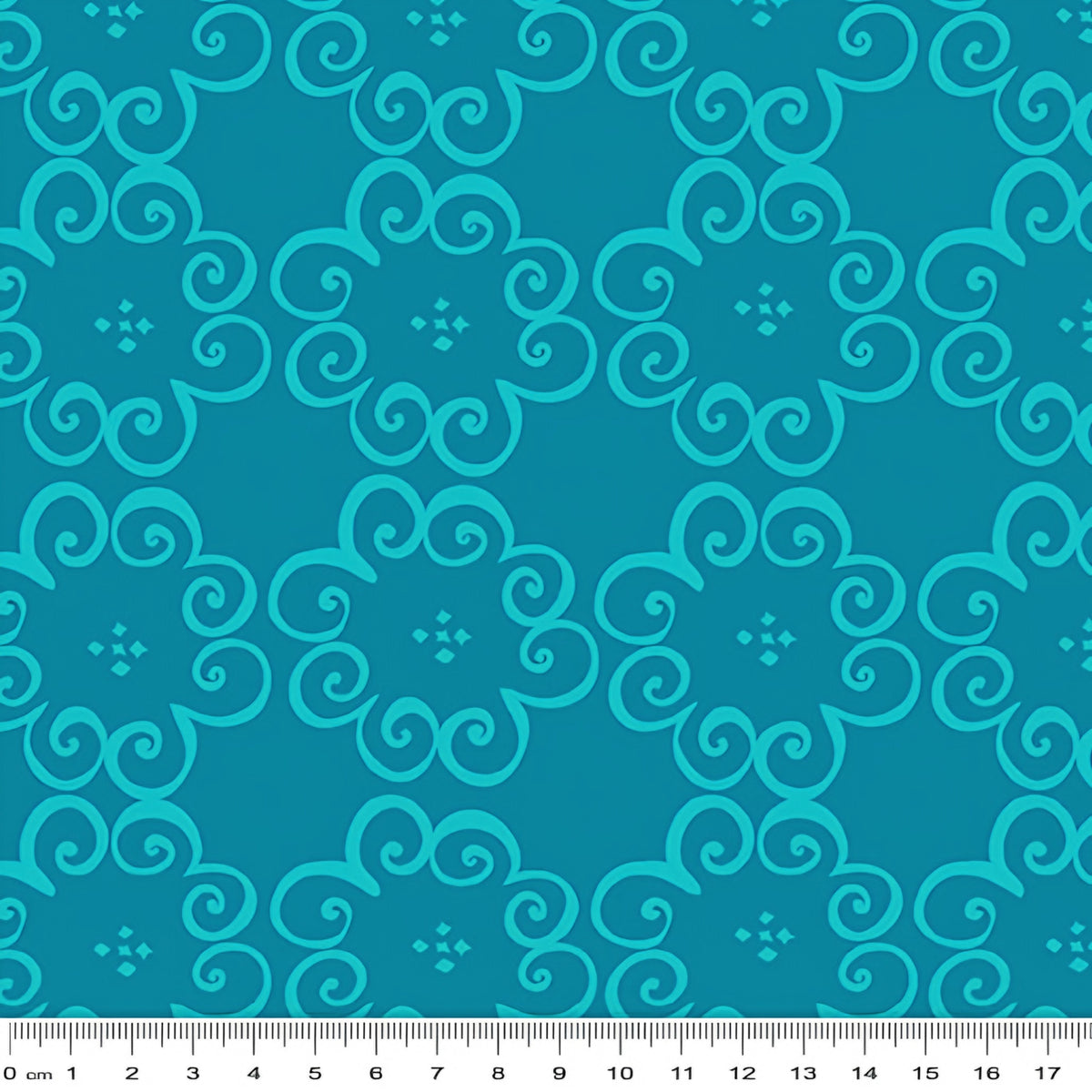 Tonal teal scroll swirl blender quilting fabric for quilt backgrounds sashing borders binding cushions table runners patchwork projects