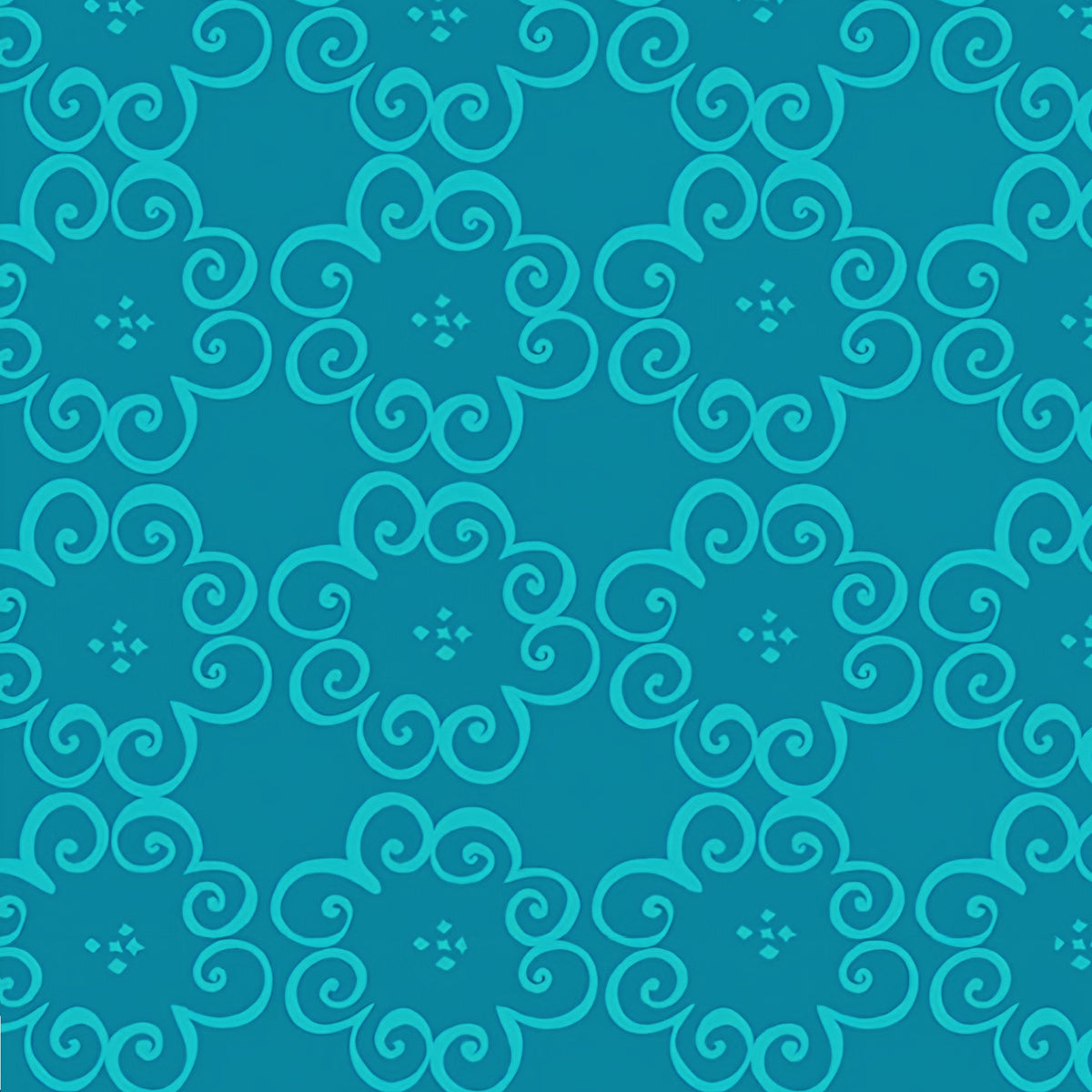 Tonal teal scroll swirl blender quilting fabric for quilt backgrounds sashing borders binding cushions table runners patchwork projects