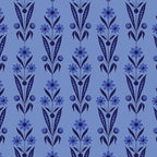 Blue daisy bouquet ditsy floral fabric for quilting backgrounds, sashing and borders