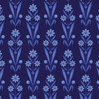 Navy daisy bouquet ditsy floral fabric for quilting backgrounds and sashing