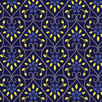 Navy heart print fabric for baby quilts, children's projects and Valentine's Day designs
