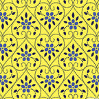 Yellow heart print fabric for baby quilts, children's projects and Valentine's Day designs