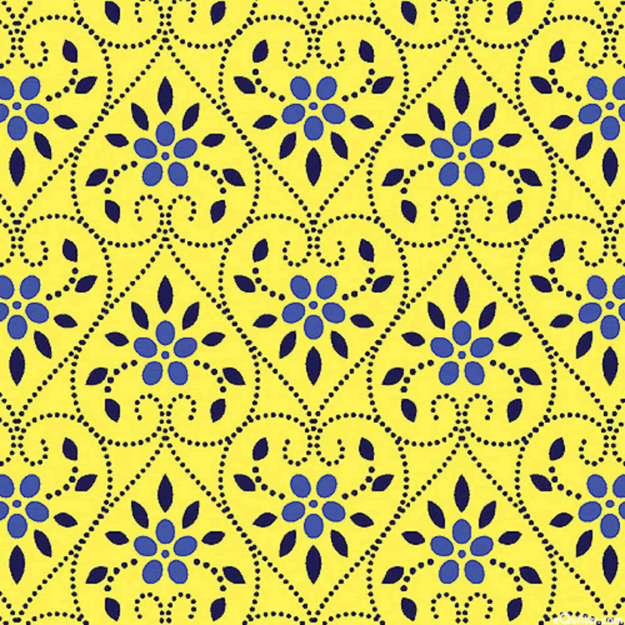 Yellow heart print fabric for baby quilts, children's projects and Valentine's Day designs