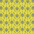Yellow heart print fabric for baby quilts, children's projects and Valentine's Day designs