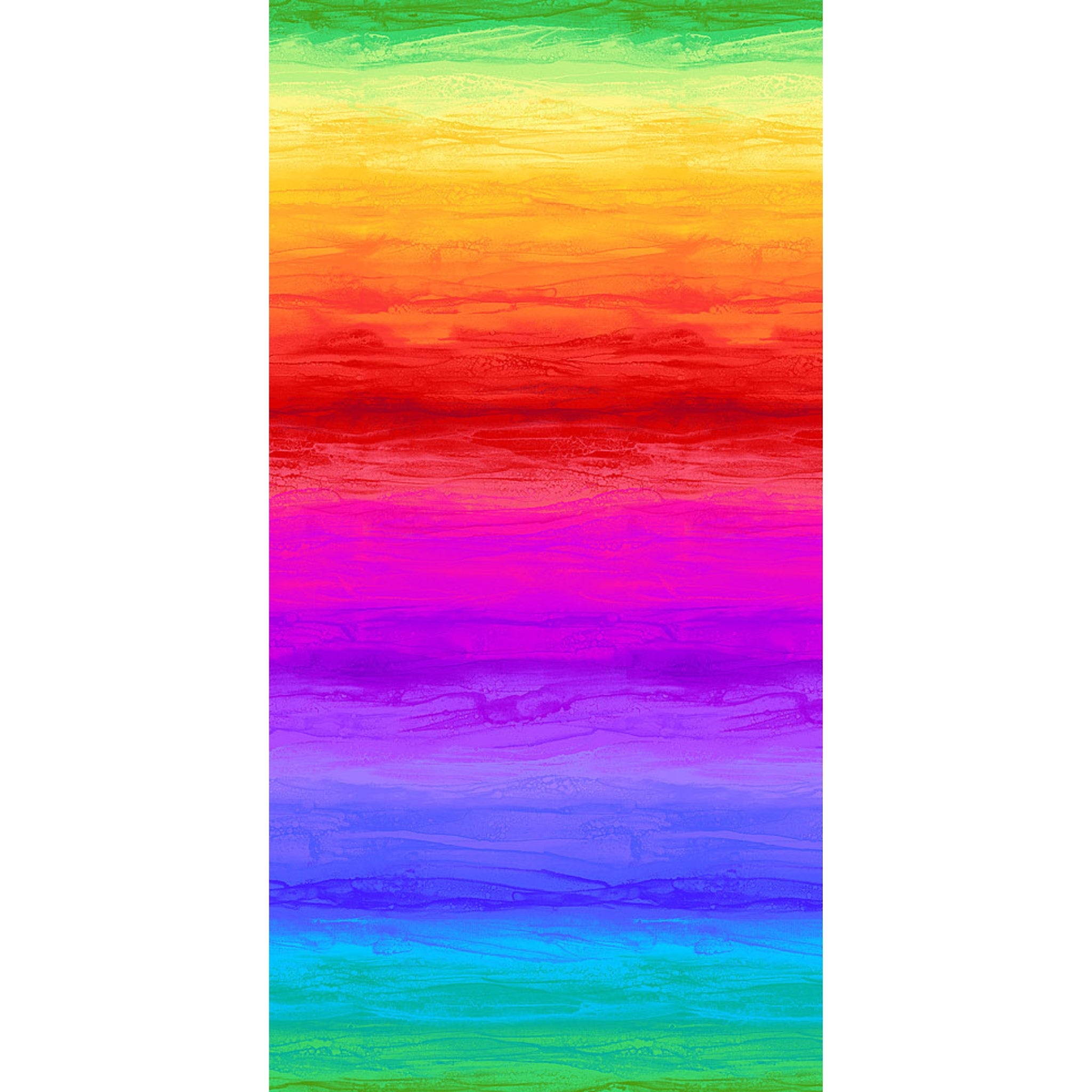 Rainbow ombré stripes digital print in vibrant multi colours for modern quilts and patchwork sewing projects