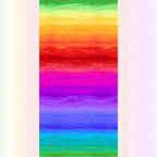 Painted rainbow ombré stripe digital print green yellow orange red pink fuchsia purple blue turquoise fabric for feature quilts sashing backgrounds and bold patchwork sewing projects