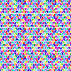 Watercolour rainbow triangle geometric blender red orange yellow green blue purple pink turquoise white background digital print fabric for children's quilts triangle blocks and bags