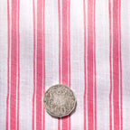 Pink white awning stripe fabric for summer quilts beach quilts sashing borders and patchwork sewing projects Loralie Harris Designs