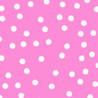 Pink white polka dot fabric for girls quilts children's quilts summer quilts and patchwork sewing projects Loralie Harris Designs