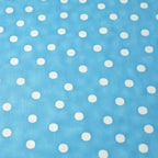 Turquoise white polka dot fabric for girls quilts children's quilts summer quilts and patchwork sewing projects Loralie Harris Designs
