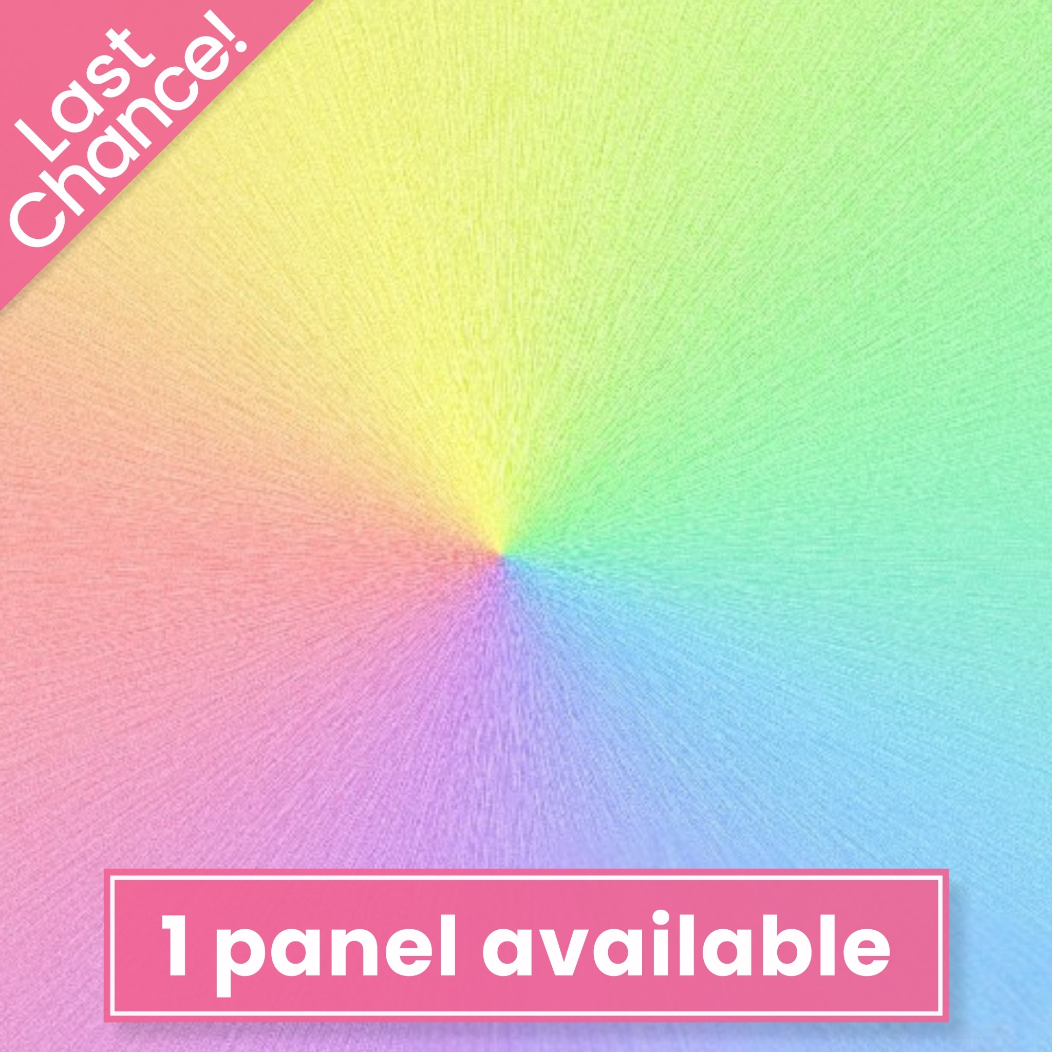 Starburst opal rainbow pastel digital print panel fabric for statement quilts and wall hangings
