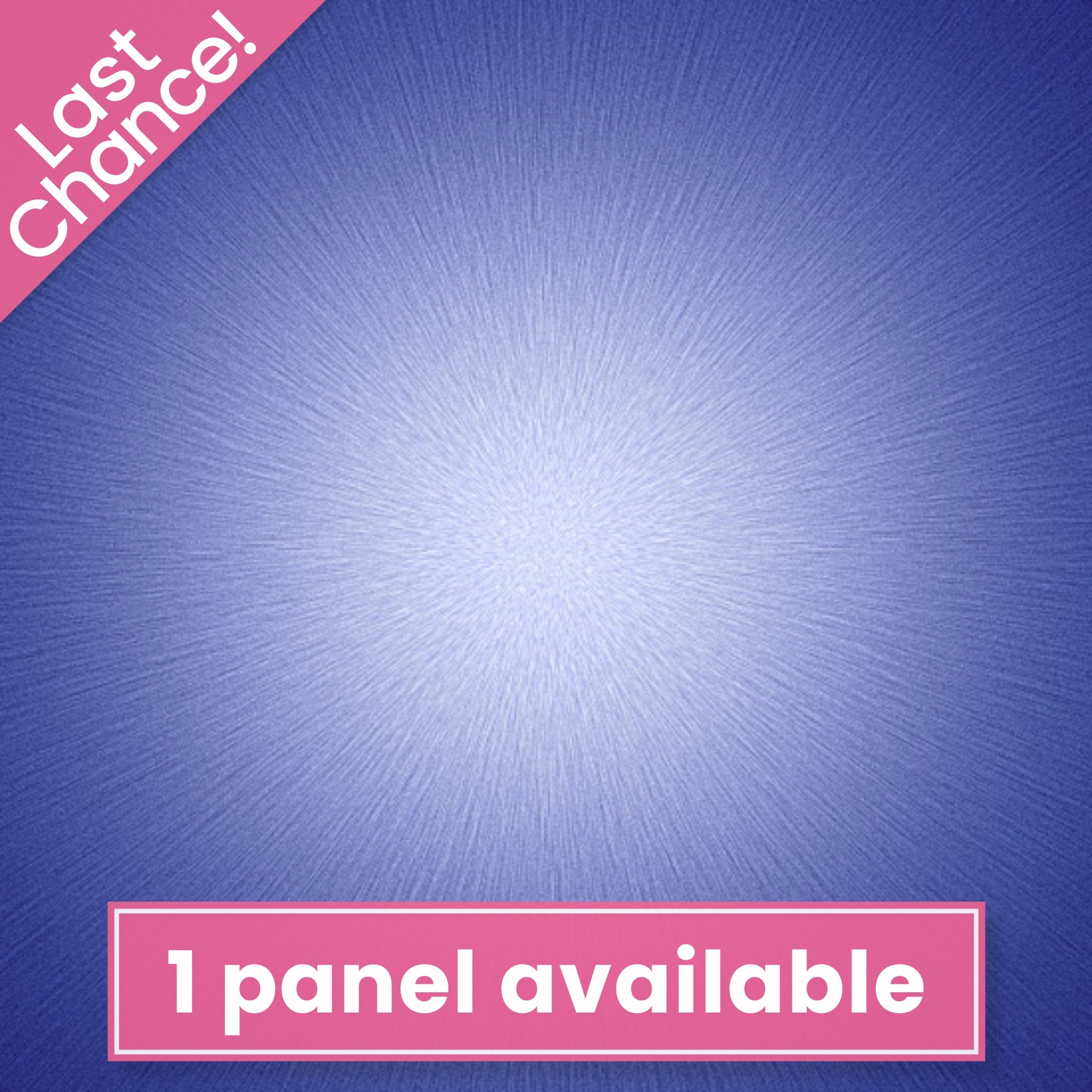 Starburst periwinkle blue digital print panel fabric for statement quilts and wall hangings