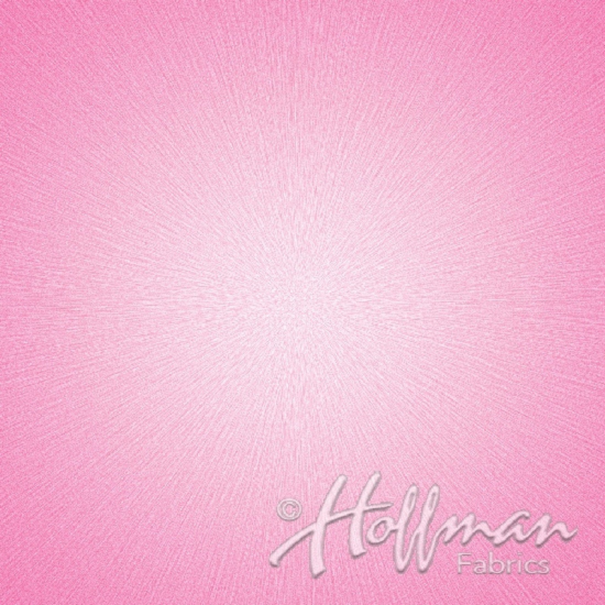 Starburst rose quartz pink digital print panel fabric for statement quilts and wall hangings