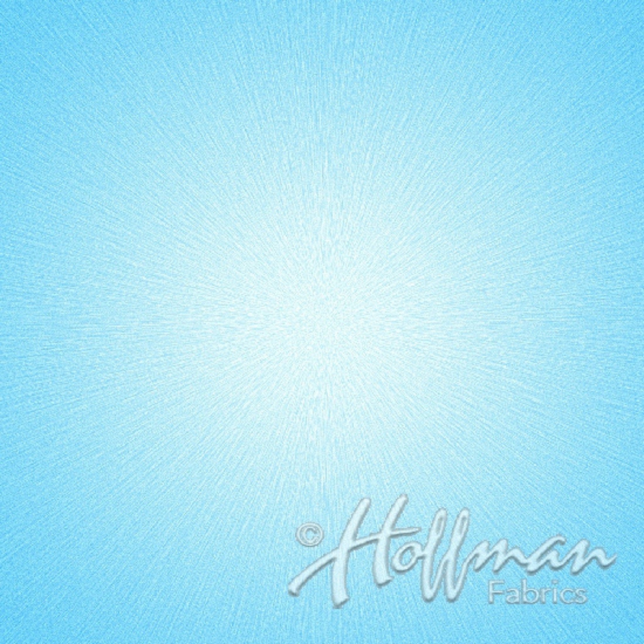 Starburst sky blue digital print panel fabric for statement quilts and wall hangings