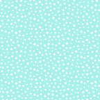 Irregular white dots aqua blender fabric for beach quilts bags children's patchwork sewing projects Susybee
