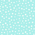 Irregular white dots aqua blender fabric for beach quilts bags children's patchwork sewing projects Susybee