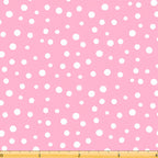Susybee Basics irregular dot white pink blender quilting fabric patchwork quilts sashing kids girls Flutter the Butterfly coordinate