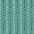 Dots and dashes vertical stripes tonal green blender fabric for quilts tote bags and backgrounds