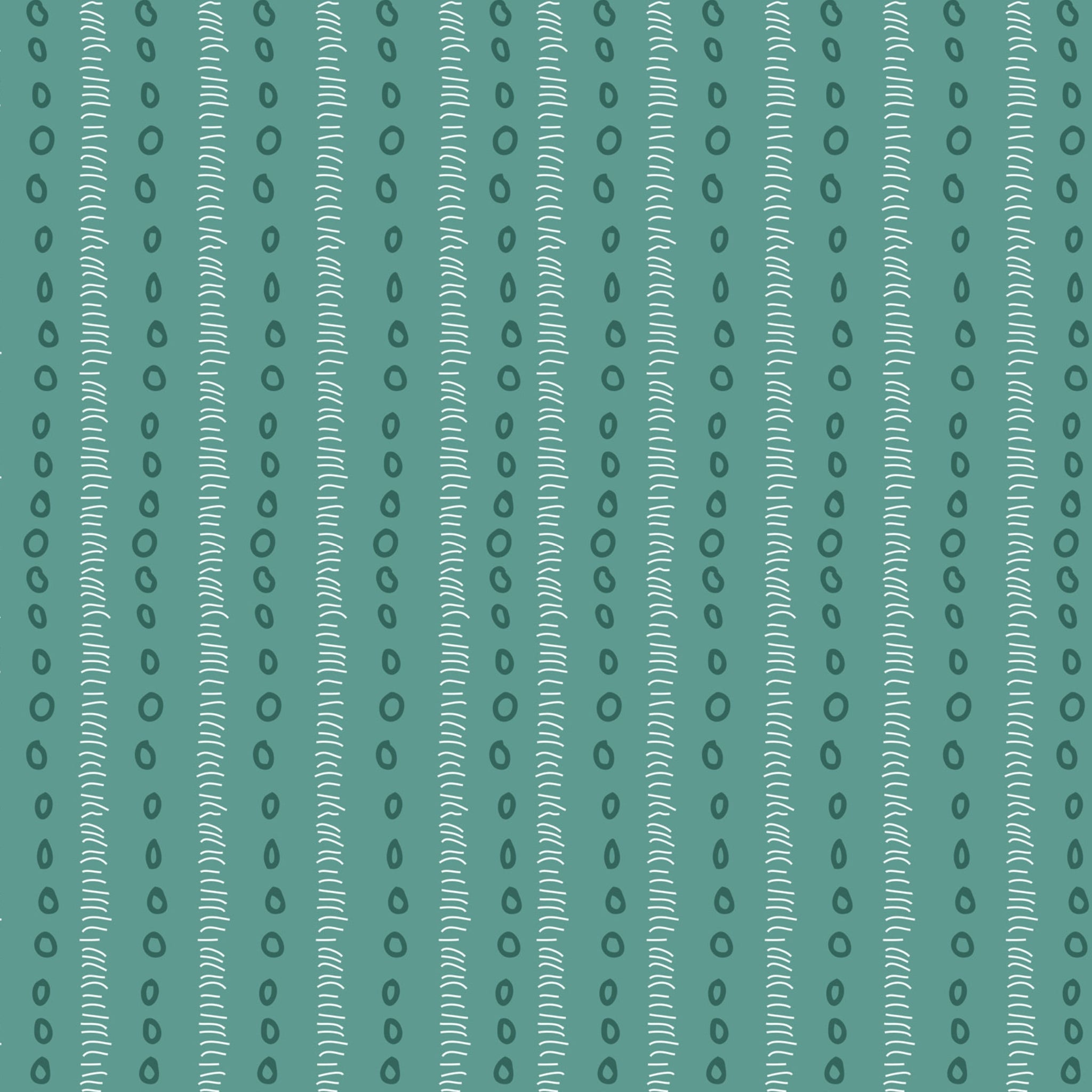 Dots and dashes vertical stripes tonal green blender fabric for quilts tote bags and backgrounds