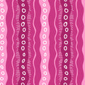 Dots and dashes vertical stripes tonal pink blender fabric for quilts tote bags and backgrounds