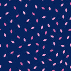 Pink eucalyptus seeds navy blue fabric for Australian-themed quilts tote bags and backgrounds